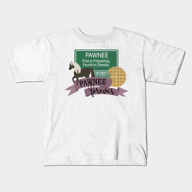 Pawnee Kids T-Shirt by mariansar